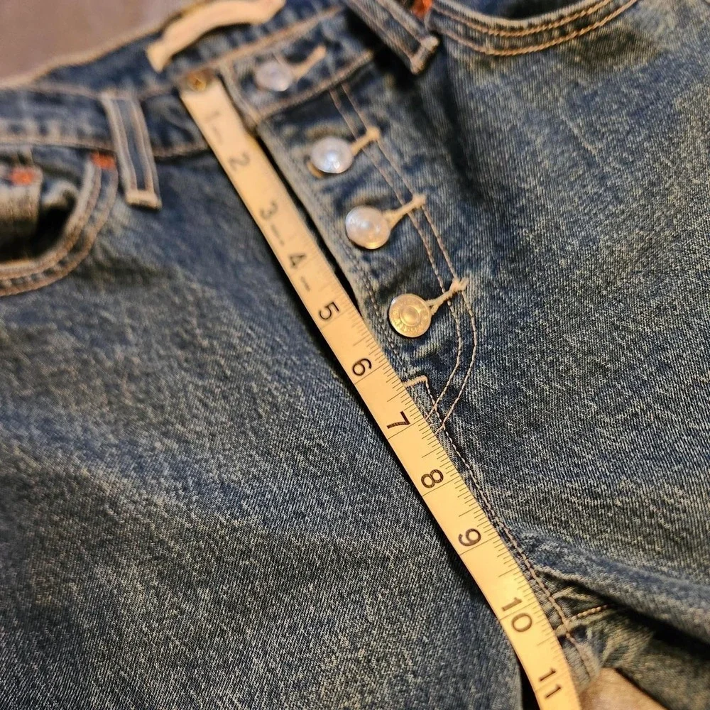 Levis Premium Straight Jeans‎ Blue High Rise Button Fly 26x28 26995-0000